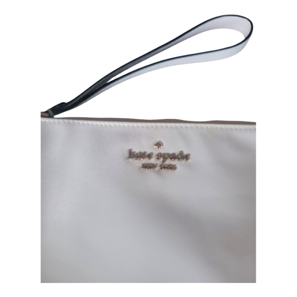 Kate Spade NY Chelsea Nylon Lilac Moon Wristlet Bag Pouch - Picture 2 of 8